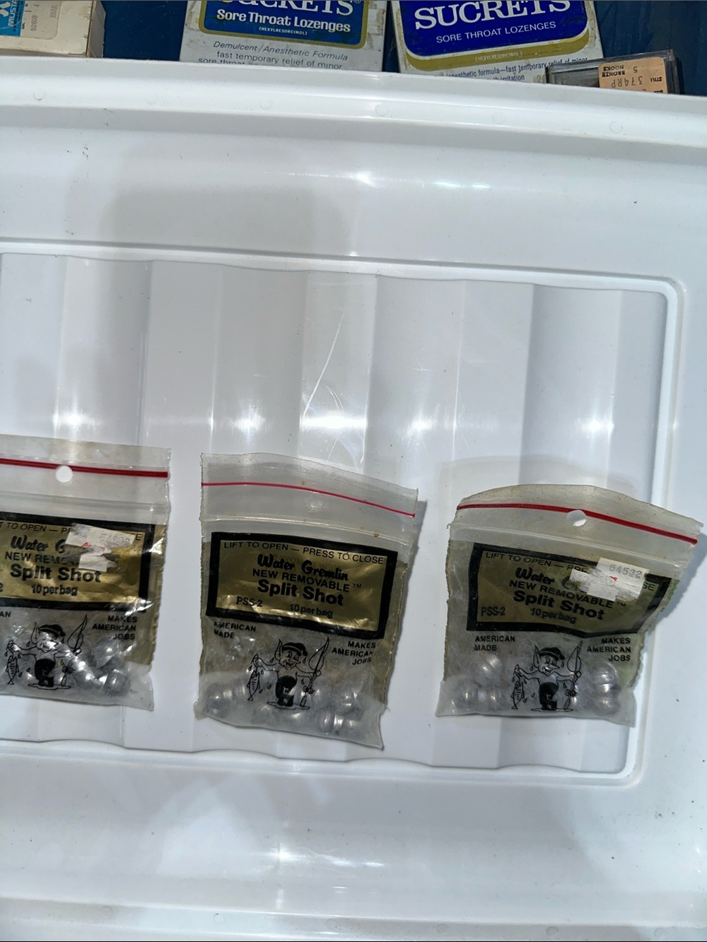Three bags of Water Gremlin new removable Split Shot (PSS-2)